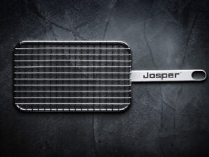 Josper 240015 grillrist set ovenfra med kvadratisk gitter og håndtag