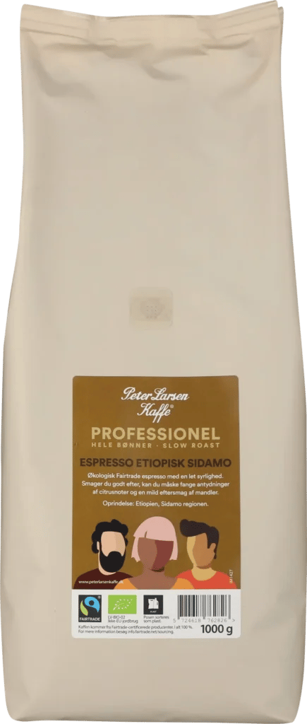 PLK Espresso Etiopisk Sidamo, Økologisk Fairtrade Hele Bønner 1kg