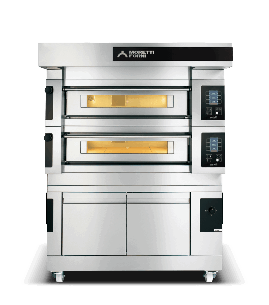 Moretti Forni - S100E, Pizzaovn MOD 2/L inkl. Varmeskab