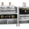 Josper Combo CVJ-50-2-1-PRO-M med HJX-PRO-M120 kulgrillovn og dobbelt Basque-grill