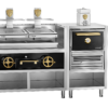Josper CVJ-50-2-1-PRO-S med HJX-PRO-S80 kulgrillovn og to åbne grillriste