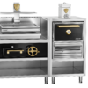 Josper Combo CVJ-76-1-1-PRO-S med HJX-PRO-S80 kulgrillovn og PVJ-76 baskisk grill