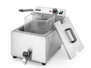 Profi Line Frituregryde med afløbsventil, 8 l, lys grå, 230V/3500W, 305x515x(H)350mm - Billede 6