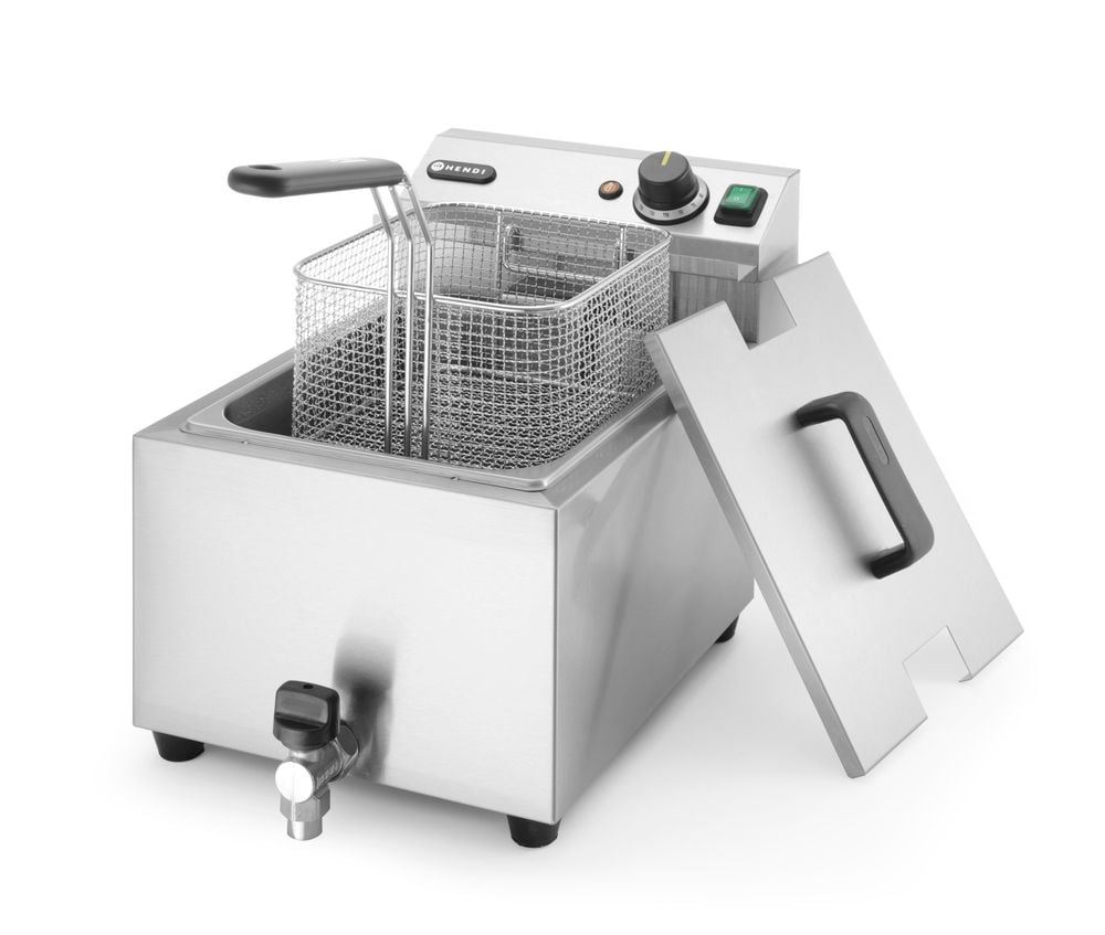 Profi Line Frituregryde med afløbsventil, 8 l, lys grå, 230V/3500W, 305x515x(H)350mm - Billede 6