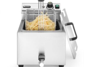 Profi Line Frituregryde med afløbsventil, 8 l, lys grå, 230V/3500W, 305x515x(H)350mm - Billede 5