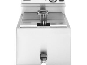 Profi Line Frituregryde med afløbsventil, 8 l, lys grå, 230V/3500W, 305x515x(H)350mm - Billede 3