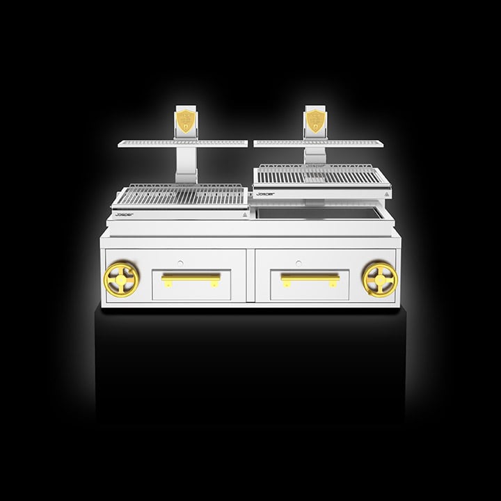 Josper PVJ-76-2-1-CT dobbelt baskisk kulgrill til bordmontering