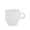 Espresso kop 9cl. - Nordika Basic White "- Nordika" - NovaEco Porcelæn - Espresso kop