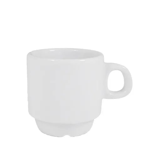 Espresso kop 9cl. - Nordika Basic White "- Nordika" - NovaEco Porcelæn - Espresso kop