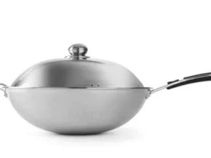 Professionel rustfri stål wok, induktionskompatibel - Billede 2
