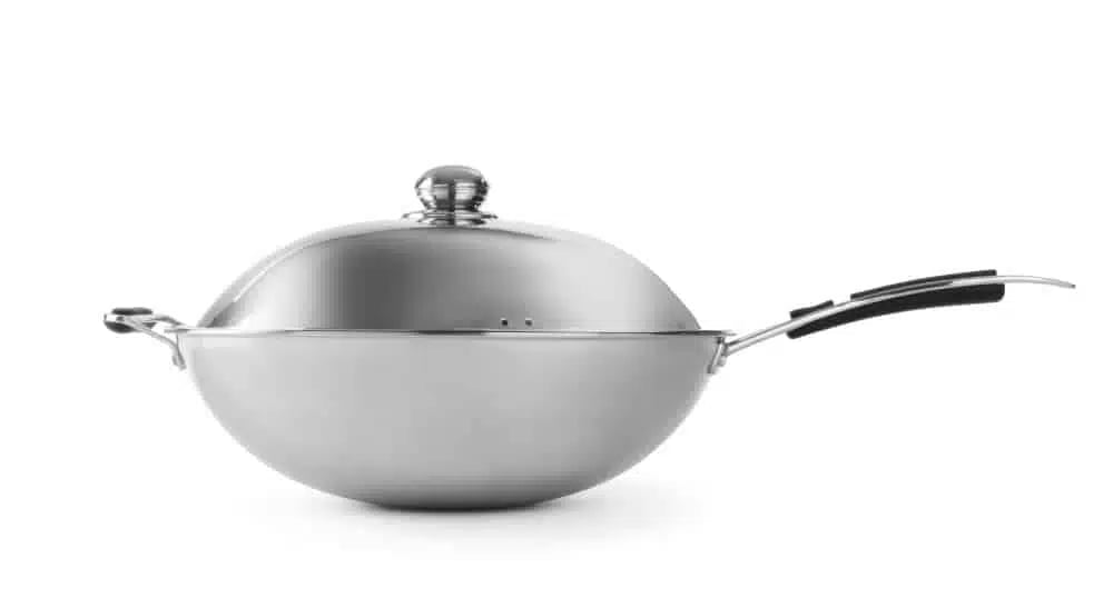 Professionel rustfri stål wok, induktionskompatibel - Billede 2