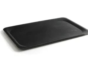 Sort, rektangulær polyester bakke, skridsikker, gn 1/1, 325x530mm. - Billede 3