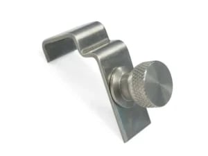 Rustfrit stål krog til opbevaringsreol til gn1/1 beholdere, 15x42x(h)42mm