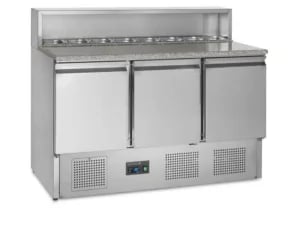 PT930 Rustfrit Pizzabord med 3 Døre, 400L