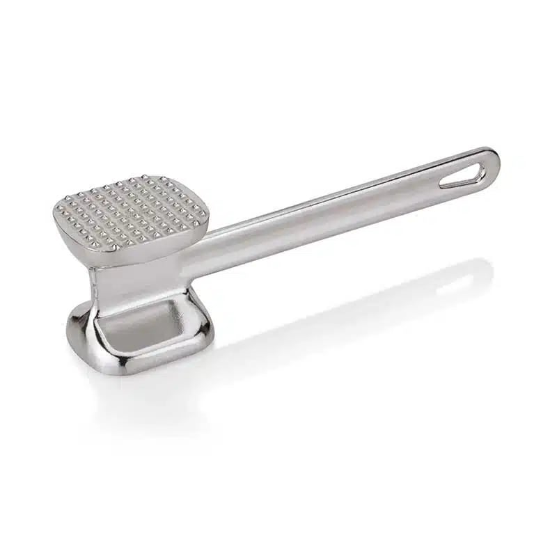 Kødhammer, Alu, flad+riflet, 400g, 25,5 cm