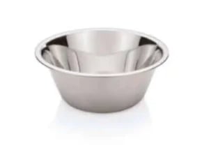 ***Skål, skrå side, CrNi, 0,4l, Ø12x5,5cm - Billede 2