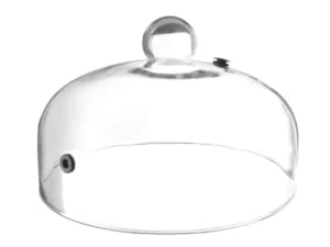 Røgklokke i glas med ventil, ø260x(h)174mm - perfekt til koldrøgning