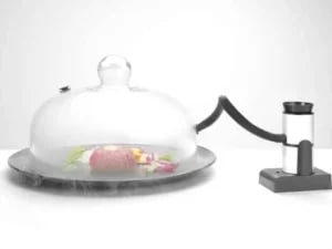 Røgklokke i glas med ventil, ø260x(h)174mm - perfekt til koldrøgning - Billede 3