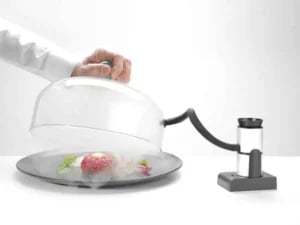 Røgklokke i glas med ventil, ø260x(h)174mm - perfekt til koldrøgning - Billede 4
