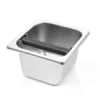 Rustfrit stål knock box gn 1/6, 176x162x100mm med aftagelig bar