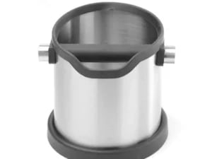 Rund kaffegrumsboks, 153x185x(h)165mm, passer til de fleste portafiltre