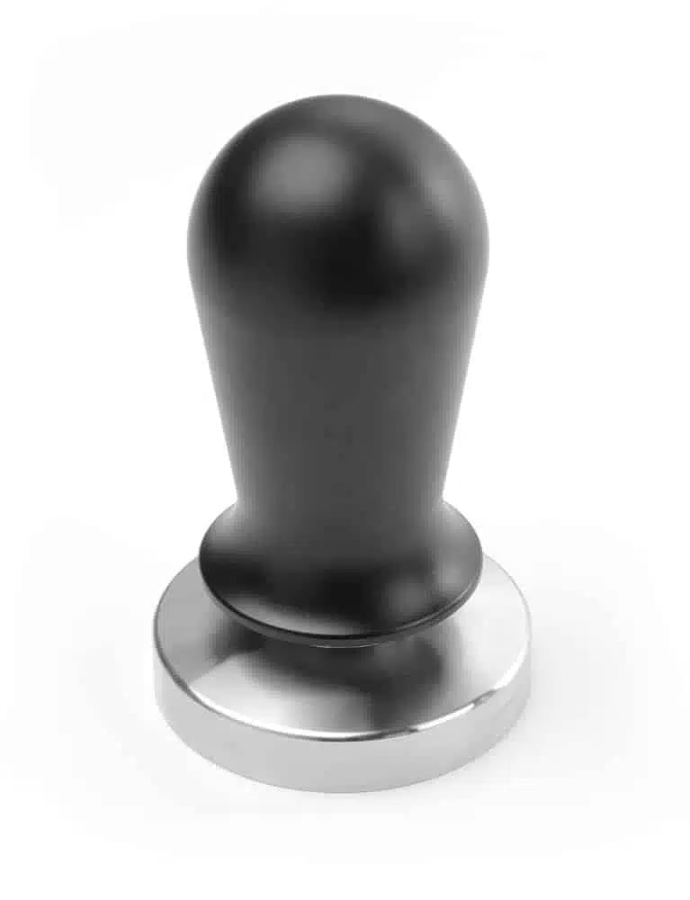 Justerbar kaffetamper i rustfrit stål og sort aluminium - Billede 3