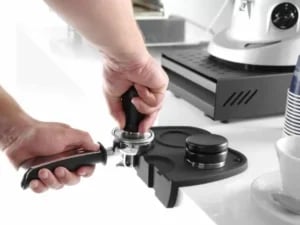 Justérbar kaffetamper, ø58x(h)35mm, silikone med plads til 2 portafiltre - Billede 6