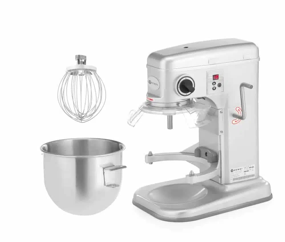 Professionel dejmixer, 7l, sølvfarvet, 650w - Billede 5