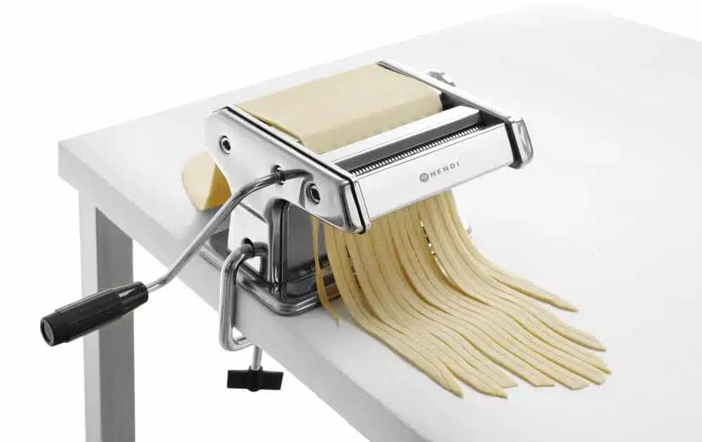Pasta maskine, Profi Line, 382x440x(H)340mm, justerbar dejtykkelse, 3 ruller/skærere - Billede 4