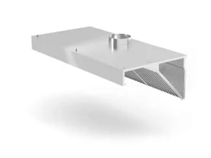 Vægmonteret emhætte, Profi Line, uden belysning, 1200x700x(H)450mm, rustfrit stål - Billede 2