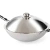 Professionel rustfri stål wok, induktionskompatibel