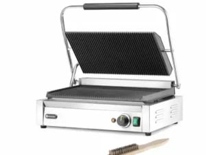 Xl panini kontaktgrill, 2700w, 230v, ribbet grillflade - Billede 3