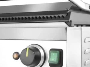 Xl panini kontaktgrill, 2700w, 230v, ribbet grillflade - Billede 5