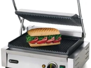 Panini kontaktgrill med rillet over- og underflade, 2200w - Billede 2