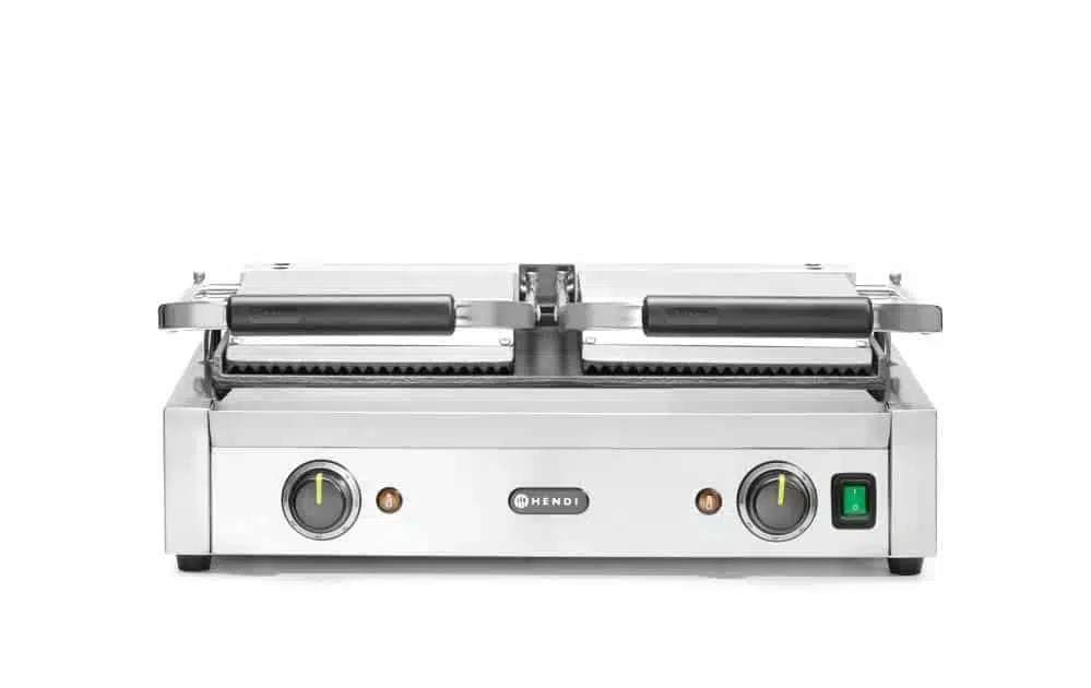 Dobbelt kontaktgrill med rillet top og glat bund, 230v/3600w - Billede 4
