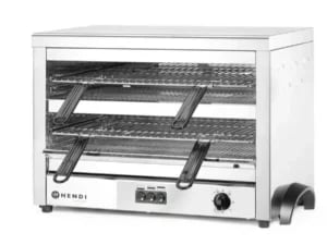 Quartz Salamander MAXI GN 1/1, 400V/4500W, 685x396x(H)452mm, med 9 varmelegemer, stålbeskyttelse og rustfrit stålhus - Billede 2