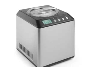 Is-maskine, 230V/180W, 272x315x(H)362mm, ideel til is, sorbet og frossen yoghurt. 2L rustfrit stål beholder. - Billede 3