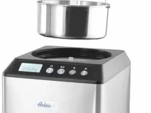 Is-maskine, 230V/180W, 272x315x(H)362mm, ideel til is, sorbet og frossen yoghurt. 2L rustfrit stål beholder. - Billede 4
