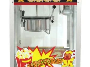 Popcornmaskine, sort, 230V/1500W, 560x420x(H)770mm, robust aluminiumsramme, glasdør, varmebestandige håndtag, belysning indeni, varmebund, cyklustid ca. 2 min. - Billede 5
