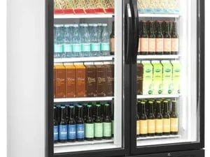 FS1202H Sort Displaykøler med 936L kapacitet og selvlukkende dør - Billede 2