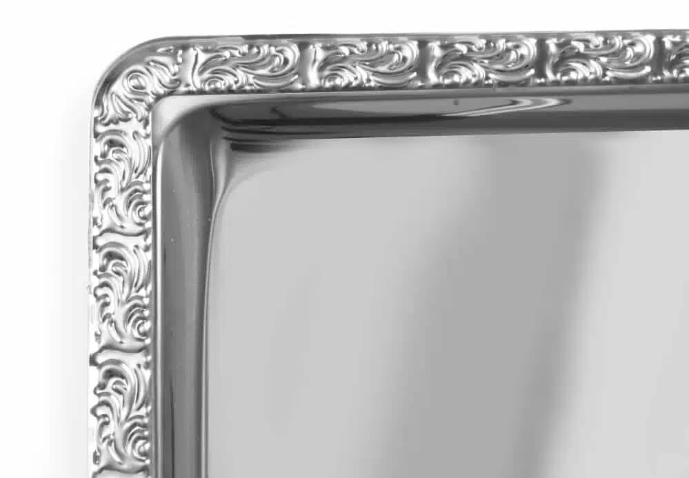 Banketbakke GN 1/1 med dekorativ kant, 530x325mm, rustfrit stål - Billede 2