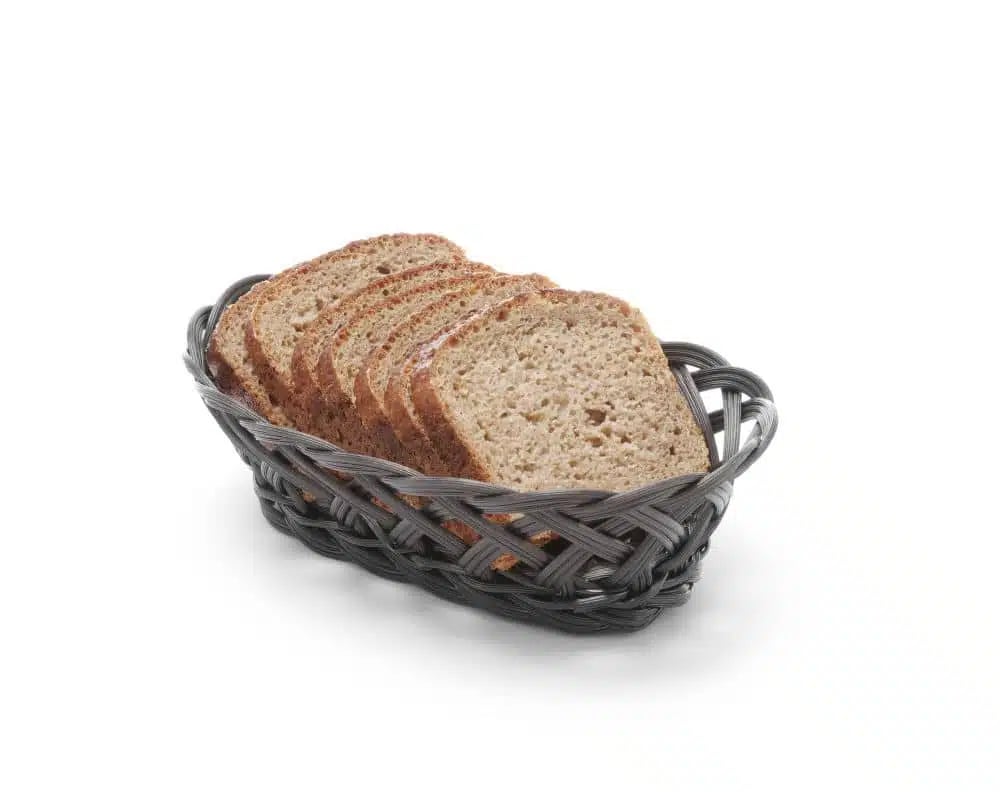 Firkantede kurve med flettede sider i sort, 190x190x80mm, polypropylen - Billede 5