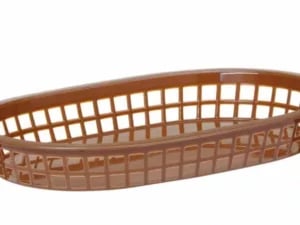 Sorte serveringskurve i fastfood-stil, 6 stk., 275x175x(h)38mm, polyrattan - Billede 8