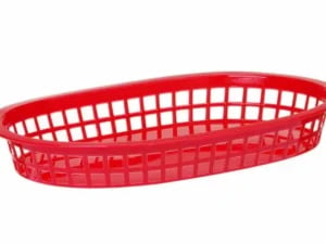 Sorte serveringskurve i fastfood-stil, 6 stk., 275x175x(h)38mm, polyrattan - Billede 9