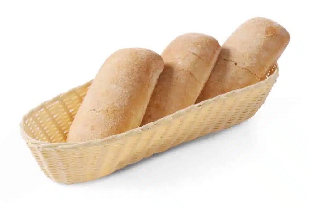 Oval brødkurv med rustfrit stålramme, 375x140x70mm, flere farver - Billede 2