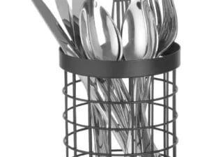 Sort bestikkurv, ø120x(h)150mm, mat finish - Billede 2