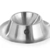 Hvide æggebægre i abs plast - 6 stk, ø85x(h)15mm