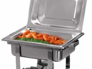 Chafing dish i rustfrit stål, 4,5 l, inkl. Brændstofholdere - Billede 2