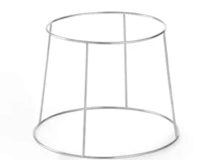 Skaldyrsserveringsstativ, kun stativ, ø250x(h)190mm, 2 bakker ø 300/400 mm