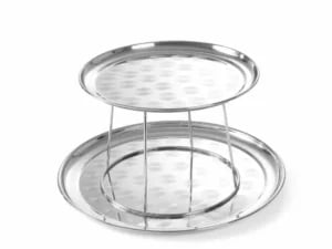Skaldyrsserveringsstativ, kun stativ, ø250x(h)190mm, 2 bakker ø 300/400 mm - Billede 2